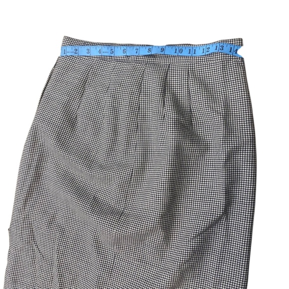 Vintage Collectible Gold Sant' Angelo Merino Wool Womens Size 10 Skirt Plaid - Picture 4 of 9